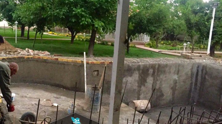 بتن ریزی نهایی -استخر ویلایی کرج